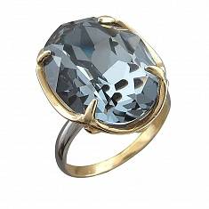 Кольцо из серебра c кристаллом сваровски В4К250751-2ПЧ
