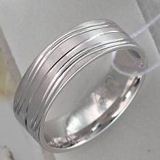 Обручальные кольца из трубы из серебра Т10О050597М