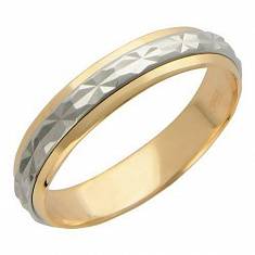 Обручальные кольца крутящиеся из комбинированного золота 01О760021Ж