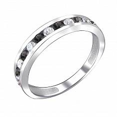 Кольцо из серебра c фианитом 01К254829-4