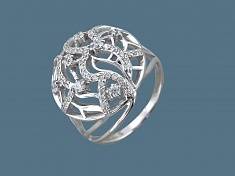 Кольцо из серебра c фианитом О5К1531171