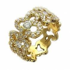 Кольцо из желтого золота c бриллиантом Г9К640091