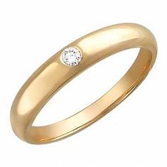 Обручальные кольца прочие из красного золота c бриллиантом 01О610044