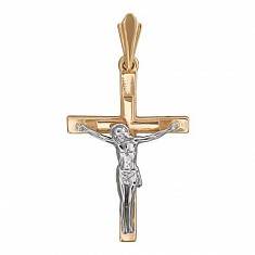 Крест из комбинированного золота 01Р060462