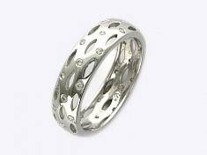 Обручальные кольца прочие из белого золота c бриллиантом 01О670177