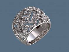 Кольцо из серебра c цирконием А10К15A241C