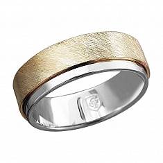 Обручальные кольца из трубы из комбинированного золота 01О060459Ж