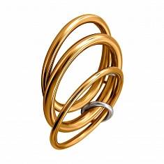 Кольцо из комбинированного золота 01К0612861-4