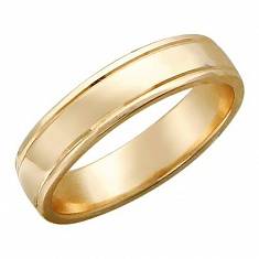 Обручальные кольца из трубы из красного золота 01О710235