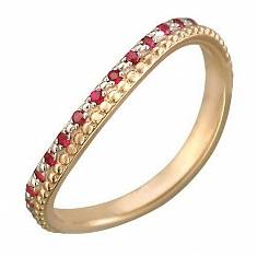 Кольцо из красного золота c рубином 01К517667W-1