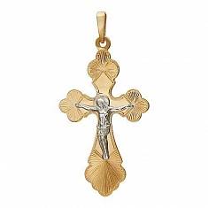 Крест из комбинированного золота 01Р760742