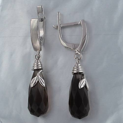 Серьги из серебра c топазом Р6С3530063 фото