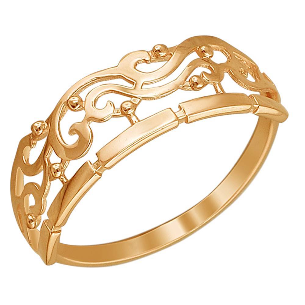 Кольцо из красного золота 