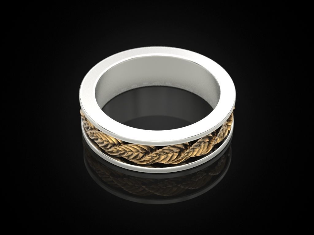 Обручальное кольцо осенние листья. И-2130566 фото