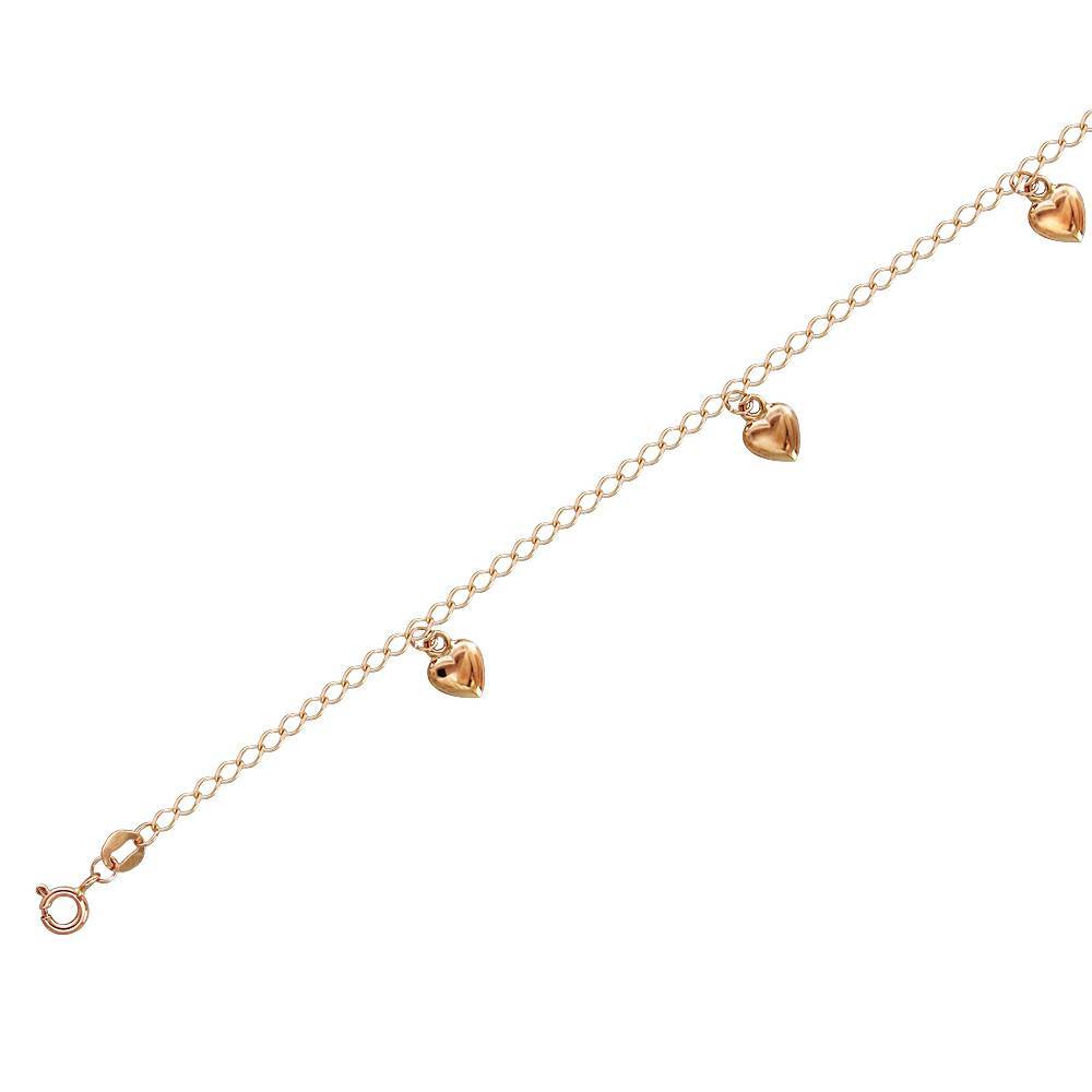 Браслет на руку/ногу из красного золота 