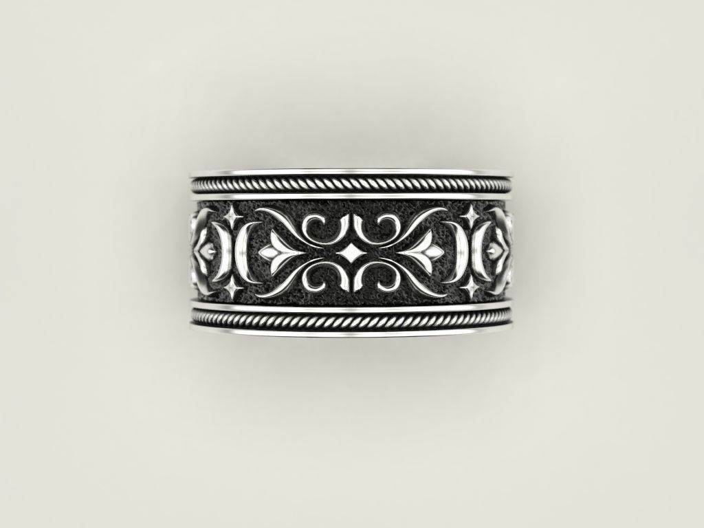 Обручальное кольцо с узором викингов И-1984772 фото