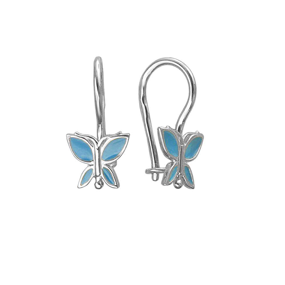 Серьги детские из серебра 