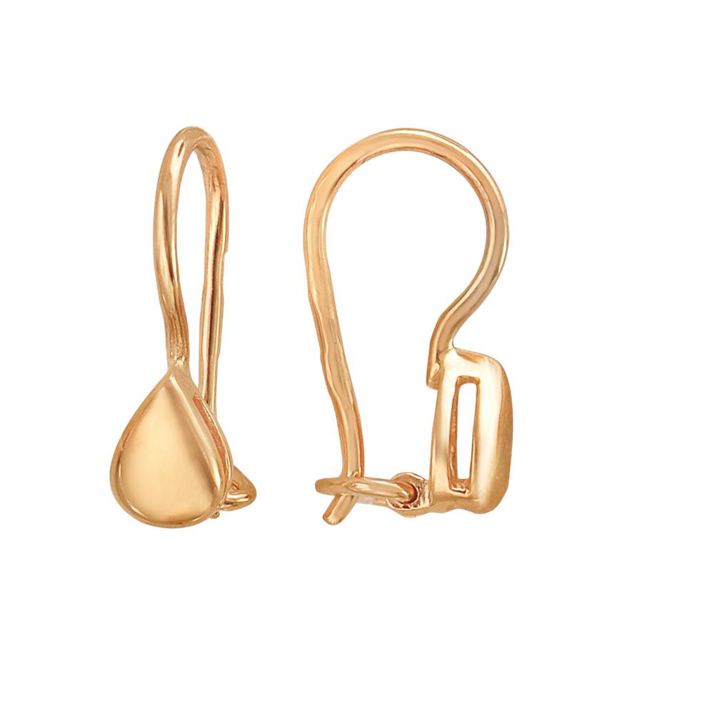 Серьги детские из красного золота 
