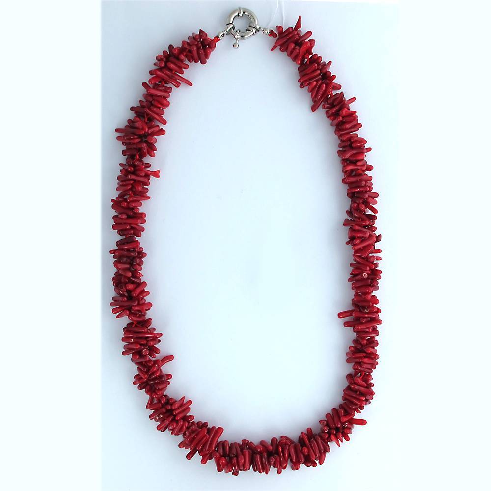 Колье из бижутерии c кораллом 