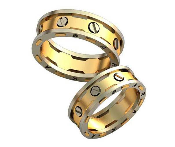 Необычные обручальные кольца 