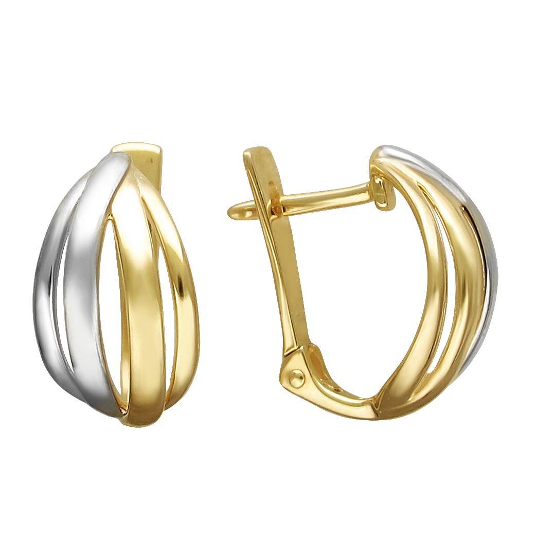 Серьги из желтого золота 