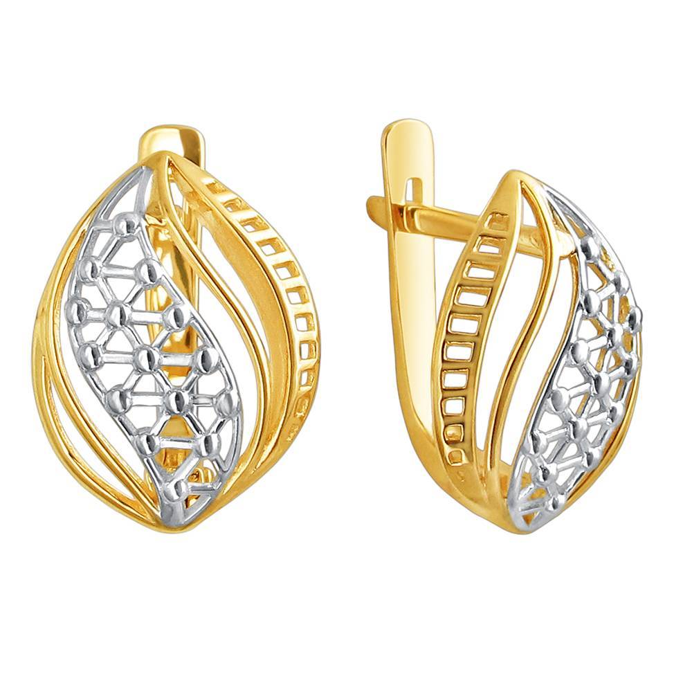 Серьги из желтого золота 
