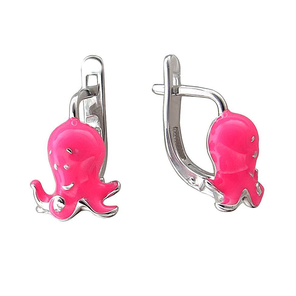 Серьги детские из серебра 