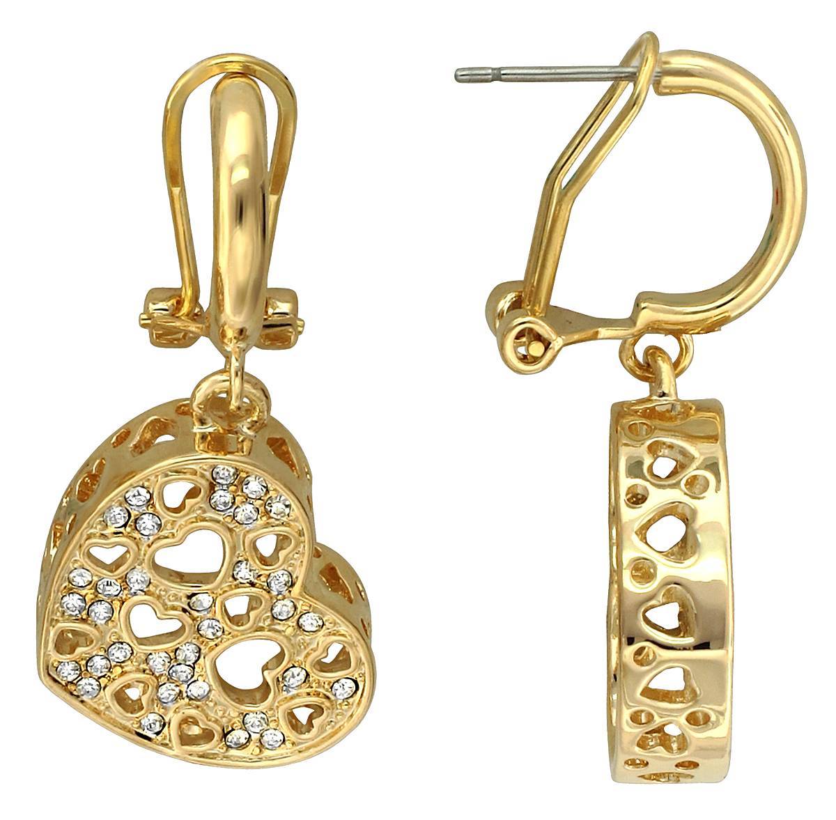 Серьги из бижутерии c стеклом 