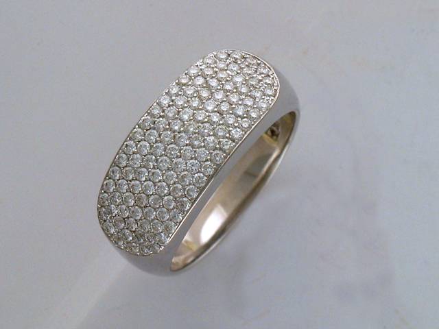 Кольцо из белого золота c бриллиантом 65К620123 фото