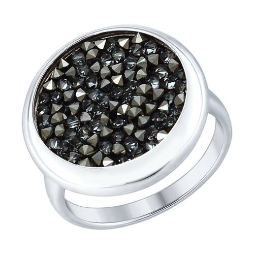 Кольцо из серебра c кристаллом сваровски Р3К2501428 фото