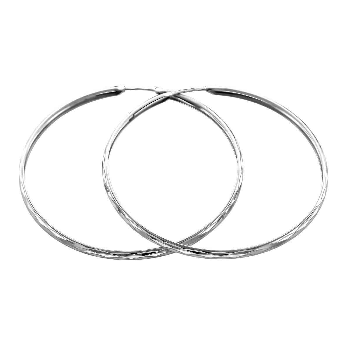 Серьги конго из серебра С36С75236044 фото