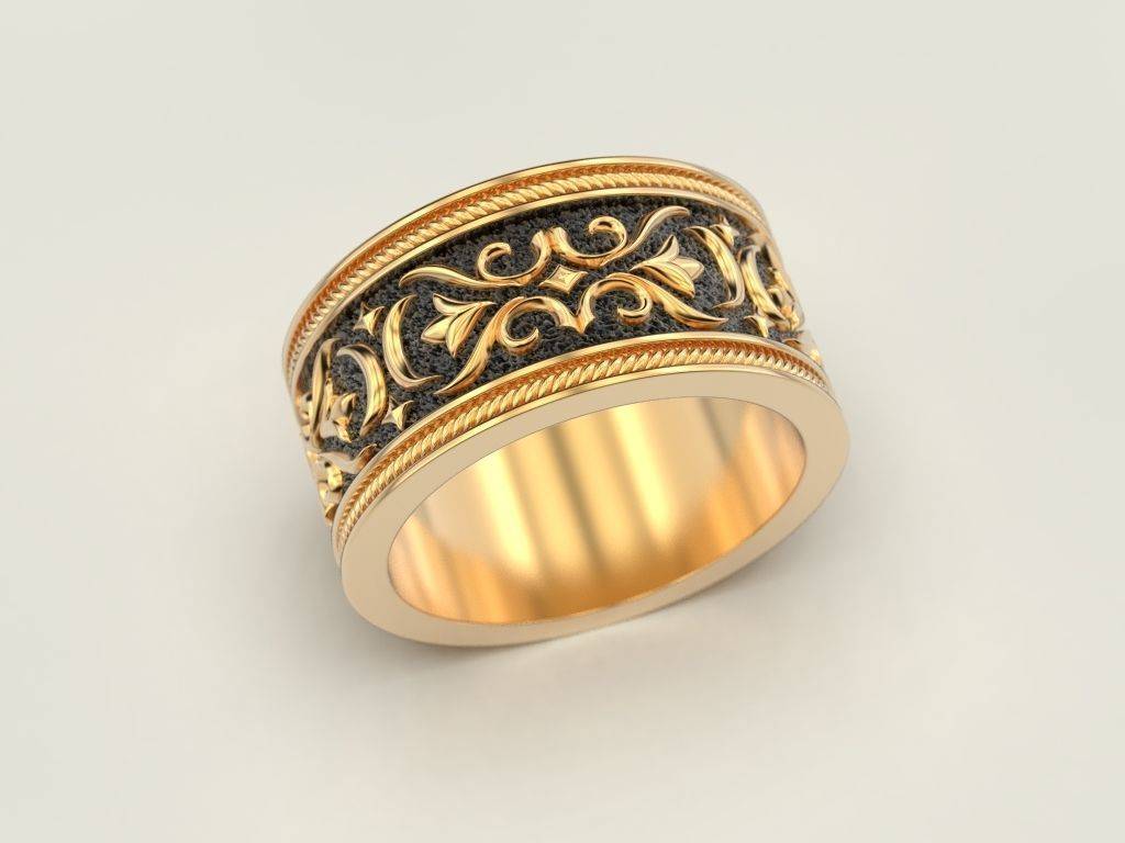 Обручальное кольцо с узором викингов И-1984772 фото
