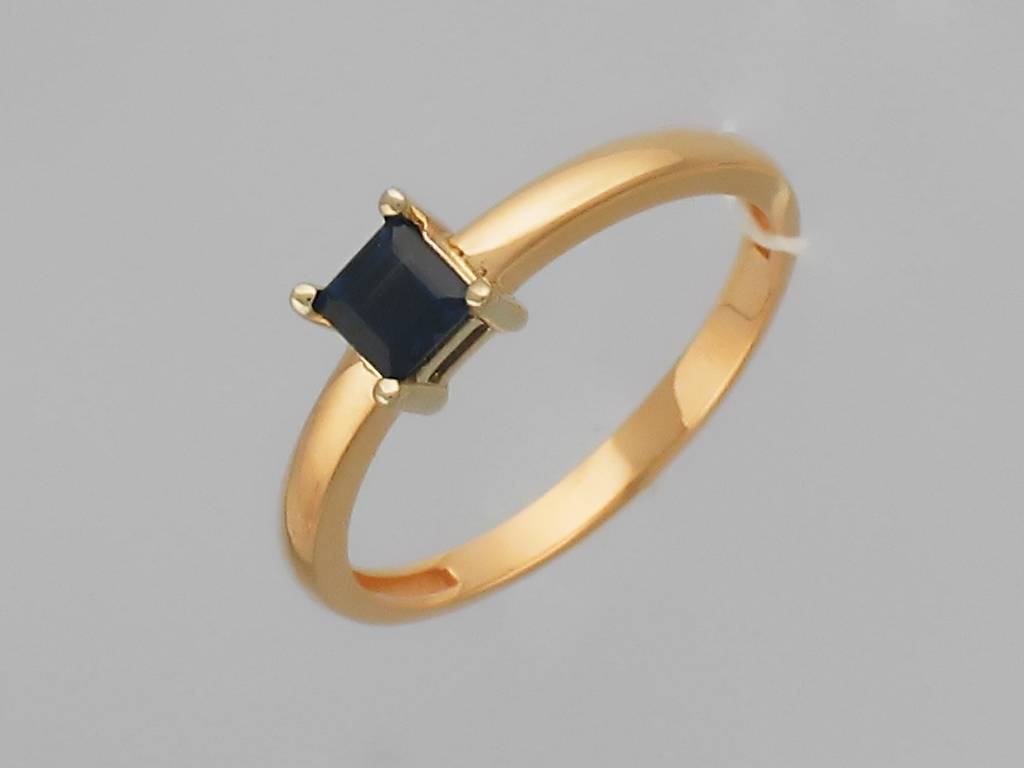 Кольцо из комбинированного золота c бриллиантом 01К682758 фото