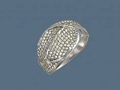 Кольцо из серебра c фианитом Т10К155645А