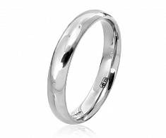 Обручальное кольцо из платины классическое 40123615
