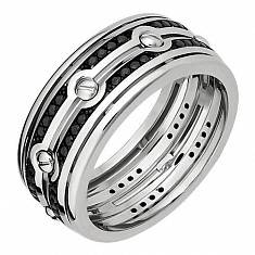 Обручальные кольца прочие из белого золота c бриллиантом 01О620292Ч