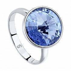 Кольцо из серебра c кристаллом сваровски Р3К2501606