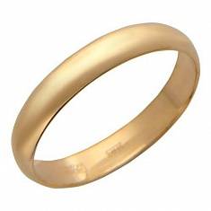 Обручальные кольца гладкие из красного золота 01О010012