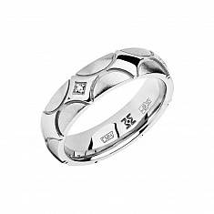 Обручальные кольца прочие из белого золота c бриллиантом 01О620333