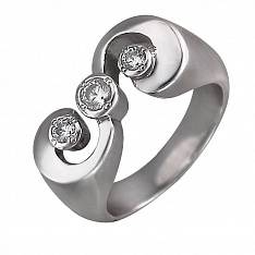 Кольцо из серебра c фианитом У15К150374-1