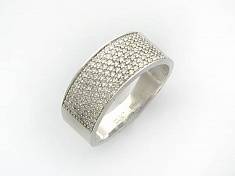 Кольцо из белого золота c бриллиантом 01К672815