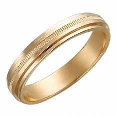Обручальные кольца из трубы из красного золота 01О710230