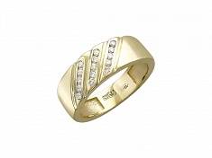 Обручальные кольца прочие из желтого золота c бриллиантом 01О630227