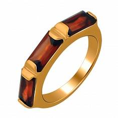 Кольцо из красного золота c топазом 45К311133И