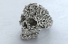 Кольцо череп из женских тел Л-2726638