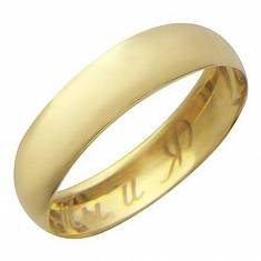 Обручальные кольца бухтированные из желтого золота 01О030165