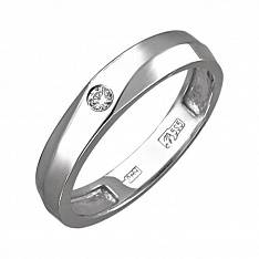 Обручальные кольца прочие из белого золота c бриллиантом 01О620135