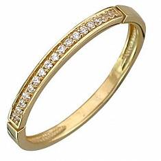 Кольцо из комбинированного золота c фианитом 01К167635Ж
