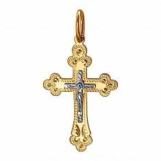 Крест из комбинированного золота 01Р761110