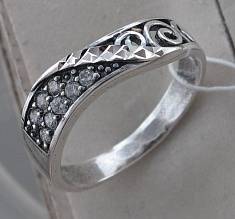 Кольцо из серебра c фианитом Л9К1577225Ч